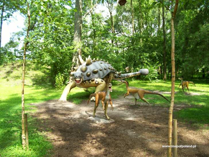 dinosaurs in the park